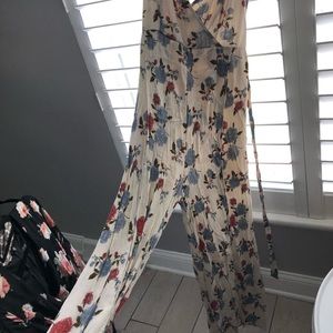 American eagle jumpsuit with slit legs